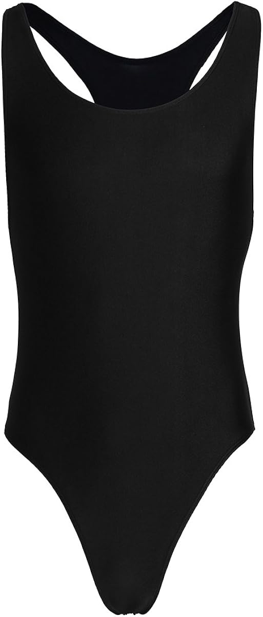 Agoky Men's Racer Back Wresting Singlet Bodysuit Mankini Gymnastic Jumpsuit Underwear Swimwear: Clothing