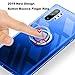Galaxy Note 10+ Plus/5G Case, Anti Scratch & Anti Slip Soft TPU Clear Case with 360 Degree Rotation Finger Ring Kickstand [Work with Magnetic Car Mount] for Samsung Galaxy Note 10+ Plus,Blue