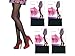 4-Pairs Pack L'eggs Seasonless Black Nylon Tights with Control Top, Medium (B)
