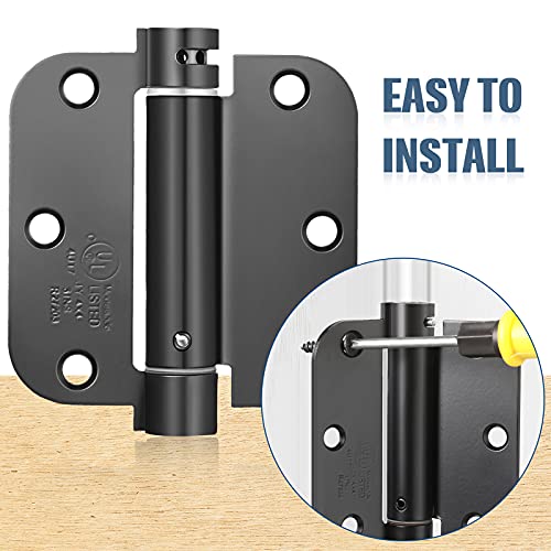 3.5 Inch SelfClosing Door Hinges 31/2 Inch Spring SelfClosing Hinges with 5/8 Inch Radius