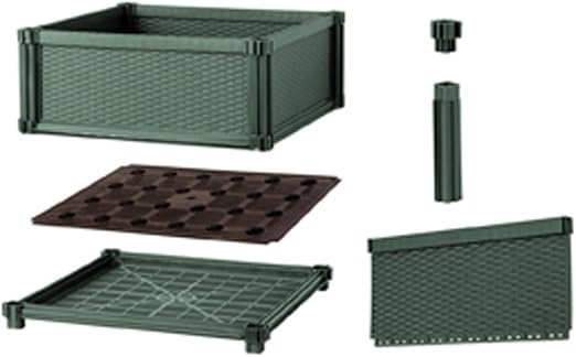 Kit Huerto Urbano Modular Cuadrado- Verde: Amazon.es: Jardín