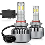 Zdatt 14000LM 100W HB4 9006 Led Headlight Bulb Conversion Kits(4-Sides) 6000K Fog Light Bulb for Car Truck Replacement - 2 Years Warranty