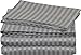 Utopia Bedding Microfiber Striped Bed Sheet Set with Deep Pockets Queen, Grey