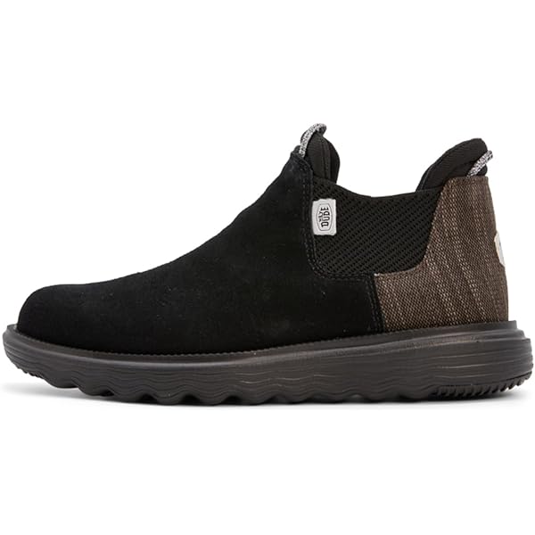 New‎ NWT Mens Hey Dude Scott Black Suede Comfort Chelsea Ankle Boots Size 8 M Mens Hey Dudes Boots | eBay main image 3