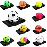Skylety 10 Pieces Wrist Return Ball Wrist Band Ball