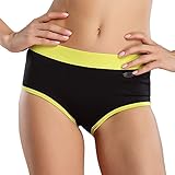 Yvette Women Mid-Rise Sports Panties #6040 - Boyshorts/Support/Moisture Wicking