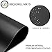 LauKingdom Round BBQ Grill Mats, 15 inch Set of 5 Non-stick Reusable Easy-clean Grilling Mat