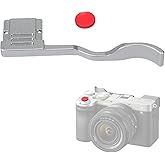 A7CII A7CR Metal Thumb Up Grip for Sony A7C II A7C R A7C2 Digital Camera Hot Shoe Thumb Hand Grip with Camera Shutter Button Accessories (Silvery)