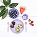 Bobo&Boo Bamboo 5 Piece Children’s Dinnerware, Lilac Purple, Non Toxic & Eco Friendly Kids Mealtime Set for Healthy Infant Feeding, Great Gift for Baby Showers, Birthdays & Preschool Graduations