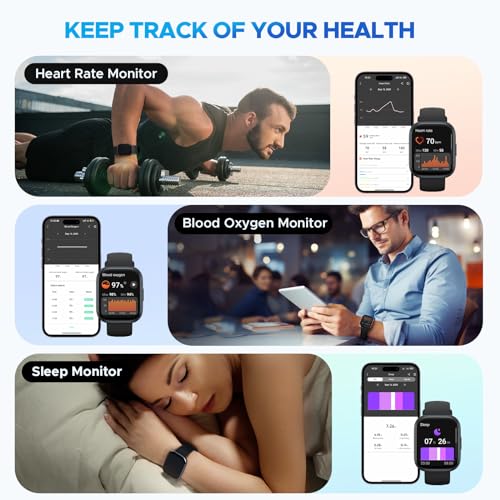 truefree Smart Watch for Men Women with Bluetooth Call 1.96