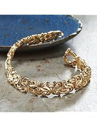 Ross-Simons Italian 18kt Yellow Gold Byzantine Bracelet