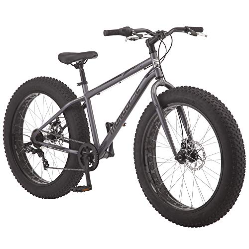 Mongoose Mongoose Mushaboom Fat Tire Mountain Bike 26" Wheel Size Grey Gray, Grey,