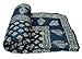Vihaan Impex Indian Jaipuri Quilt with Authentic Handblock Print Cotton Filling Double Bed Size Quilt