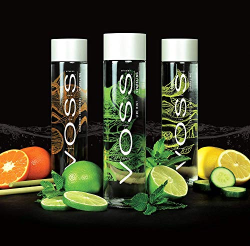 VOSS Artesian Sparkling Water, Tangerine Lemongrass, 330 ml Plastic Bottles (12 Count)
