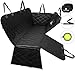 BarkinBuddy Back Seat Cover for Dogs - Car Dog Hammock for Back Seat - Full Doors Protection - Backseat Dog Cover for Car, SUV, Truck with 2 Headrest Covers, Collapsible Bowl, Dog Seat Belt