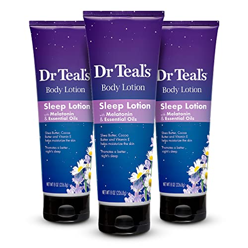 Dr Teal's Body Lotion, Sleep Lotion with Melatonin & Essential Oils, 8