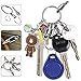 maxin 12PCS Mini SF Shape Keychain Carabiner Clip, Buckle Pack, Spring Backpack Clasps Lock Hook Camping Bottle Hooks Paracord Tactical Survival Gear