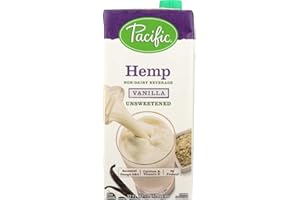 Pacific Natural Foods All Natural Hemp Non-Dairy Beverage Unsweetened Vanilla -- 32 fl oz - 2 pc