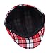Bigood Child Flat Cap Hat Gatsby Ivy Newsboy Ascot Peaked Plaid Berets Brown
