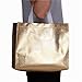 Gesodant Glossy Bling Reusable Grocery Bag Tote Bag With Handle,Non-woven Fashionable Present Bag Gift Bag,Goodies Bag Shopping Bag,Promotional Bag,Totes,Bulk Bags Set Of 12 - Gold