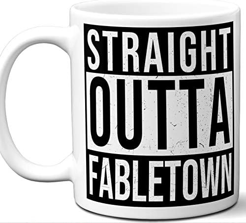 Gift Mug For Fables comics Fan. Straight Outta Fabletown. Funny Him Her Coffee Tea Women Men Birthday Christmas Fathers Day Mothers Day.