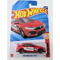 Hot Wheels 2018 Honda Civic Type R [Red], Then and Now 3/10, 123