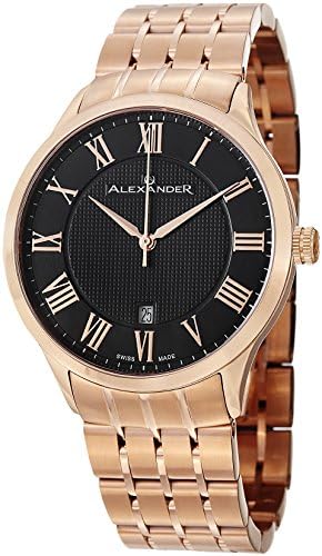 AlexanderMen's Analogue Quartz Watch with Stainless Steel Strap A103B-04
