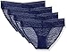 Calvin Klein Women's 4 Pack Stretch Lace Bikini Panty, Coastal, Medium
