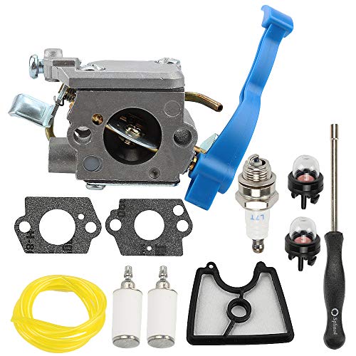Allong Carburetor with Air Filter + Adjustment Tool Kit Screwdriver Primer Bulb for Husqvarna 125B 125BX 125BVX ZAMA C1Q-W37 545081811