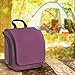 VENTURE 4TH Hanging Travel Toiletry Bag for Women & Men - Travel Organizer with Expandable Compartments & Removable Clear Pouch for Toiletries (Port Purple)