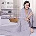 KPBLIS Weighted Blanket 15 lbs 48 x 72 for 130-170 lbs, 7 Layers Heavy Blanket with Cooling Breathable Cotton and Glass Beads, Light Gray