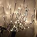 2 Pack Branch Lights - Led Branches Battery Powered Decorative Lights Tall Vase Filler Willow Twig Lighted Branch for Home Decoration Warm White - 20 Inches 20 LED Lights (Branches Light)