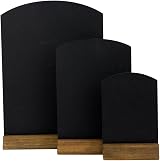 Chalkboards UK WC124F Table Top Chalkboard with Plinth A4 Rustic Brown view 4