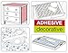 Smart Design Shelf Liner w/ Decorative Adhesive - Washable Cutable Material - Non Slip & Peel Design - for Shelves, Drawers, & Flat Surfaces - Kitchen (18 Inch x 20 Feet) [Gray Honeycomb]