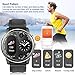Smart Watch,B-Active Fitness Tracker,Q Watch Charger,IP68 Smart Watch,Heart Rate Monitor,26mm TPU Band,Dual time Zone Black Watch