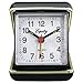 LA CROSSE TECHNOLOGY Advance black Case Quartz Analog Clamshell Travel Alarm Clock