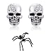 Skull Stainless Steel Fashion Cubic Zirconia Skull Stud Earrings