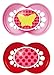 MAM Trends Pacifier (2 pack, 1 Sterilizing Pacifier Case), Pacifiers 6 Plus Months, Baby Girl Pacifier, Best Pacifiers for Breastfed Babies, Sterilizing Storage Case