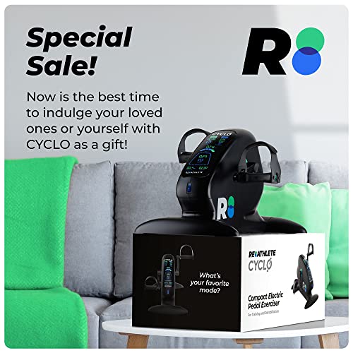 REATHLETE CYCLO UnderDesk Bike/Pedal Exerciser Desk Bike for Leg