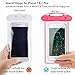 Waterproof Cellphone Case, Ace Teah Waterproof Case Dry Bag Pouch Compatible with Phone Devices Up to 6 Inch Diagonal for Swimming, Fishing, Boating, Skating, Snowing, Skiing, Beach - Pink