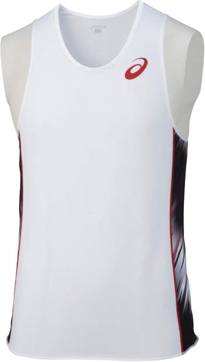 Amazon アシックス 陸上ウエア ランニングシャツ Xt1041 メンズ ホワイト ブラック 日本 Xxl 日本サイズ3l相当 シャツ 通販