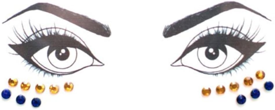 Body Bauble - Yellow & Blue Face Jewels