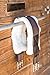 Intrepid International English Girth with Fleece - Breathable Lightweight Horse Girth for English Saddle, Double Elastic Easy Attachment, Brown with White Fleece
