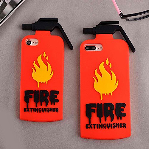 [REDshield] Apple iPhone 8/7/6S/6 Plus 3D Silicone Case, [Red Fire Extinguisher] Flexible Anti-shock Silicone Protective Skin Case Cover - Thumbnail 5