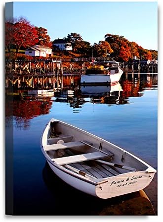 IPIC - "Our Boat", Personalized Artwork with Names and Date on, Perfect love gift for Anniversary,Wedding,Birthday and Holidays. 24#P (30x20")