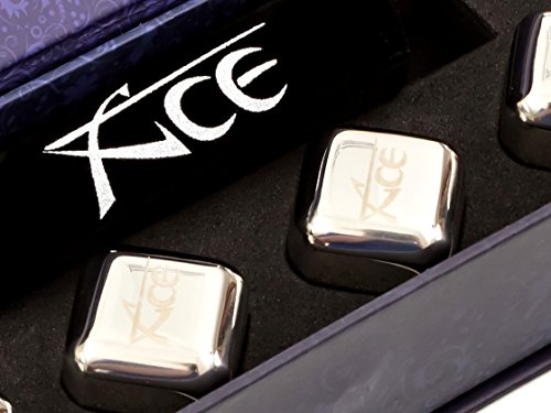 image for ACE Whiskey Stones - Rock Your Party With Stylish Reusable Stainless S