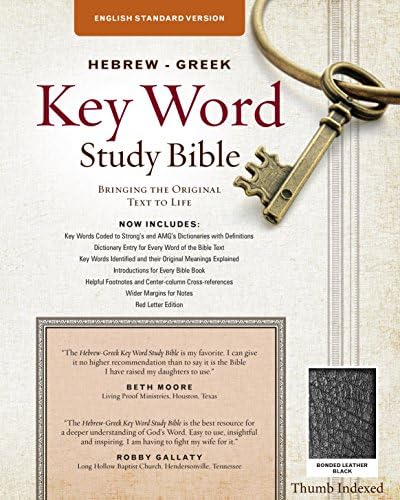 語学・辞書・学習参考書 THE BIBLE WITH BACH The Hebrew-Greek Key Word Study Bible: CSB Edition, Black Bonded