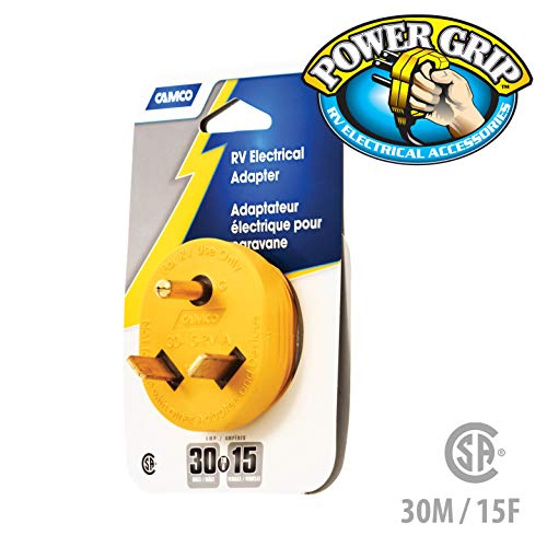 image for Camco PowerGrip Durable Electrical Adapter - Easy Grip for Simple and 