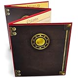 Stratagem The Master's Tome 4-Panel Customizable GM Screen with Free Inserts - Dry Erase, Dungeon & Game Master Accessory for Tabletop RPG Campaigns (Red)