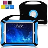 Vakoo Kids Fun Shockproof Silicone Light Weight Handle Case for iPad Mini 3,iPad Mini Retina Display and iPad Mini (Black/Blue)